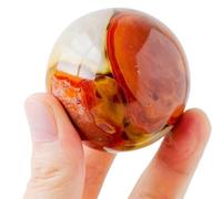 Crystal Ball， Round Healing Crystals Decorative Sphere, Polished Stones Rock Collection Meditation Witchcraft,6~7cm(5~6cm)