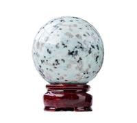 Crystal Ball Tianshan Blue Rough Stone Polished Round Home Office Desktop Decoration Ornaments,45~50mm Gemstone Stone