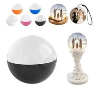 Crystal Ball Video Player - Digital Memory Orb Lamp with 4GB Memory, Personalized Uploadable Videos/Photos 3D Ultrasound Sphere, Custom Gift for Anniversary/Birthday/Wedding (Black Crystal ball)