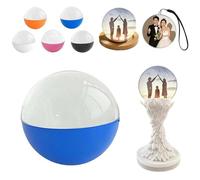 Crystal Ball Video Player - Digital Memory Orb Lamp with 4GB Memory, Personalized Uploadable Videos/Photos 3D Ultrasound Sphere, Custom Gift for Anniversary/Birthday/Wedding (Blue Crystal ball)