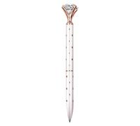 Crystal Ballpoint Pen Metal Retractable for Diary Exceptional Writing Instruments for Women School Wedding as well as Household Ink Volume 1 ml (B, 15 x 3 cm)