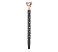Crystal Ballpoint Pen Metal Retractable for Diary Exceptional Writing Instruments for Women School Wedding as well as Household Ink Volume 1 ml (A, 15 x 3 cm)