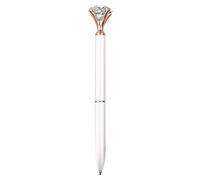 Crystal Ballpoint Pen Metal Retractable for Diary Exceptional Writing Instruments for Women School Wedding as well as Household Ink Volume 1 ml (F, 15 x 3 cm)