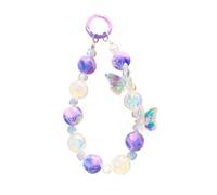 Crystal Beaded Keychain Beaded Butterfly Crystal Bracelet Keychain