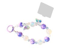 Crystal Beaded Keychain Beaded Butterfly Crystal Bracelet Keychain