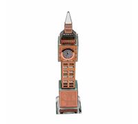 Crystal Big Ben Clock Tower Figurine, 25cm, Modern Gothic Architecture, Desktop Size, London Collection (Copper)