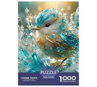 Crystal Blue Bird Puzzle 1000 Pieces Adults Creative Fun Leisure Hobby Relax Animals Gift Box Eco-Friendly 70x50cm/1000pcs