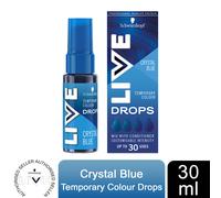 (Crystal Blue) Schwarzkopf LIVE Colour Drops Semi-Permanent Dye