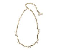 Crystal Bow Necklace - female - Self Portrait - Necklaces - Yellow - ONE SIZE - Accessories ONE SIZE