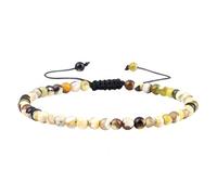 Crystal Bracelet,4Mm Mini Natural Stone Bracelet, Faceted Colorful Chakra Beads Braided Charm Jewelry,Anniversary Family Gift for Women Men Fire Agate Yellow