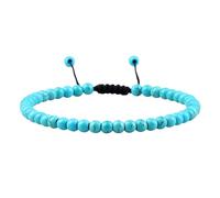 Crystal Bracelet,4Mm Mini Natural Stone Bracelet, Faceted Colorful Chakra Beads Braided Charm Jewelry,Anniversary Family Gift for Women Men Sky Blue