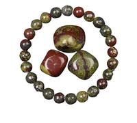 Crystal Bracelet Golden Obsidian Stone Beads Bracelet Men Women Golden Light Rainbow Obsidian Raw Stone Round Bead Energy Jewelry(19cm,6MM BEADS_12 DRAGON BLOOD)
