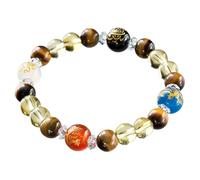 Crystal Bracelet Good Luck Success Bracelets Calming Anxiety Stress Relief for Men Women Teens, Citrine
