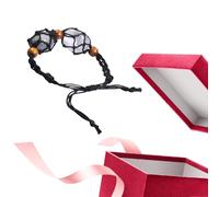 Crystal Bracelet Holder | Hand-Woven Rope Pendant with Adjustable Length - Bracelet Pendant Holder Replacement Cage, Networked Holding Crystal Quartz Stone Making Accessories for DIY Bohemian