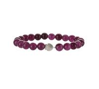 Crystal Bracelet,Niche Design 8Mm Natural Gemstone Stone Crystal Seashell Relief Reiki Yoga Elastic Beaded Bracelets,Energy Jewellery for Women Men Amethyst