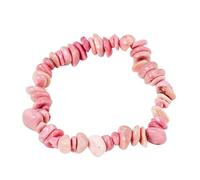 Crystal Bracelets For Women, Handmade Natural Crystal Bracelets For Women Stretch Irregular Chips Beaded Bangles Jewelry Gifts For Mum Align Chakras Promote Communication Redwood Grain Jasper