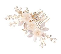 Crystal Bridal Hair Comb Rhinestone Flower Wedding Accessory Secure Side Comb for Bride Bridesmaids Versatile Hairpiece for Various Wedding Themes