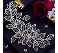 Crystal Bridal Headband Leaf Headdress Wedding Hair Accessories Ladies Headdress Beauty Pageant Headdress (HP256A S)