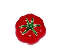 Crystal Brooch lifelike Enamel Tomato Brooches Gold color Harajuku Vegetables Collar Clip Pin Up Badge Gift For Kids Women Brooch Joias