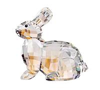 Crystal Bunny Rabbit Animal Collectible Cute Figurine Birthday Gifts Home Decor (White)