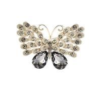 Crystal Butterfly Brooch Lapel Pin Rhinestones Badge For Fashion Women Temperament Corsage Clothing Accessories Colorful Rhinestones Brooch Wedding