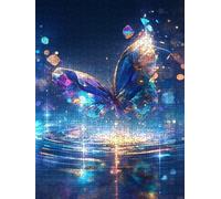 Crystal Butterfly Jigsaw Puzzles for Adults 5000, 5000 Piece Jigsaw Puzzles, Classic Educational Jigsaws, Impossible de Assemble Handmade, Challenging Puzzle, Fun Family Activities FNKL0-963