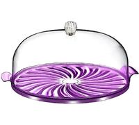 Crystal Cake Stand With Dome Clear Like Dome, Gift Set Containers Plastic Large, Plastic Cake Box With Lid BPA-Free Cake Storage Cake and Cupcake Holder Food Holder (Crystal Cake Box)