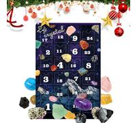 Crystal Calendar - 24 Days Countdown Calendar Stone - Crystal Festive Collection Rock for Christmas Men Collectors Girls Women Halloween Party Teen Event Boys