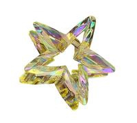 Crystal Candy Colored Hair Clip Dazzling Hollowed Out Pointed Star Hair Claw Stylish Elegant Acrylic Barrettes For Women