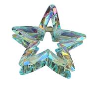 Crystal Candy Colored Hair Clip Dazzling Hollowed Out Pointed Star Hair Claw Stylish Elegant Acrylic Barrettes For Women