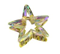 Crystal Candy Colored Hair Clip Dazzling Hollowed Out Pointed Star Hair Claw Stylish Elegant Acrylic Barrettes For Women