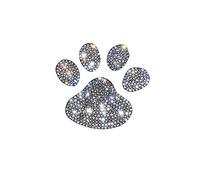 Crystal Car Stickers Decorate Sparkling Cars Bling Bling Auto Car Emblem Decal Decoration Interior Accessories (Footprint)