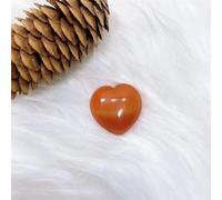 Crystal Carnelian Heart Shaped Quartz Home Decoration Ornament Gift (Color : Red Agate 30MM, Size 1PC) Gemstone Stone