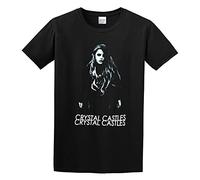 Crystal Castles T-Shirt Funny Top Tee Short-Sleeve for Mens Blacks