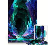 Crystal Cave Dungeon 1000 Piece Jigsaws for Teenagers Puzzle Logic Game Tight Edge Hard Challenge Night Fun (38x26cm)
