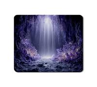 Crystal Cave Washer Dryer Top Protector Mat, Violet Mystic Cave Washing Machine Top Cover, Elegant Rubber Anti-slip Waterproof Washer And Dryer Mats for Laundry Room 20x24 Inch