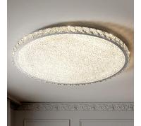 Crystal Ceiling Lamp Luxury Crystal Ceiling Light Round Flush Mount Chandelier for Living Room Bedroom Hallway Modern Ceiling Fixture for Home Decoration Lighting