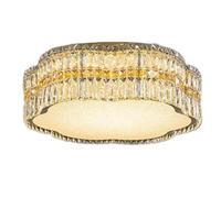 Crystal Ceiling Lamps Nordic Flush Mount Round Ceiling Light LED Dimmer 3-Color Light Stainless Steel Chandelier for Living Room Bedroom Dining Room Villa