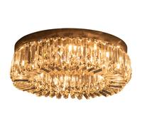 Crystal Ceiling Light Chandeliers Stainless Steel Pendant Silver