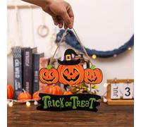 Crystal Chandelier Beads with Clip Or Hanging Sign The Witch Is In Hanging Sign Pumpkin Halloween Welcome Plaque Wreath For Halloween Indoor Outdoor (E-A, One Size)