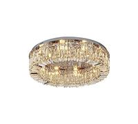 Crystal Chandelier Ceiling Light Fixture - Elegant Flush Mount for Kitchen, Foyer, Bedroom, Living Room, Hallway, Bar
