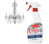 Crystal Chandelier Cleaner Spray No Wipe - Drip Dry Cleaning Solution for High Ceiling Foyer Lights and Hanging Lamps - Glass Polish and Dust Remover for Holiday Home Decor Maintenance (1pcs)