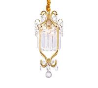 Crystal Chandelier Hanging Lights Style Flush Mount Pendant Lighting Fixture K9 Droplet Elegant Ceiling Lamp for Hallway Bar Kitchen Dining Room