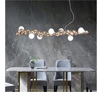 Crystal Chandelier, LED Chandeliers, Restaurant Led Chandelier Light Luxury Art Living Room - Personality Long Dining Table Bar Lamp Deco Fixture