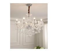 Crystal Chandelier Living Room Dining Room Bedroom Shop LED Candlelight Crystal Light European Chandelier,Pendant Light