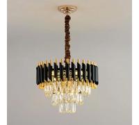 Crystal Chandelier, Modern Pendant Ceiling Light with 3-Tier Crystals