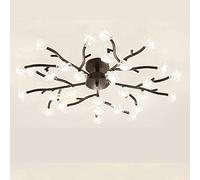 Crystal Chandelier Pendant Lighting Fixture Led Ceiling Light Fixture 10 Lights Pendant Lighting for Kitchen Dining Room Living Room,Silver,18 Lights