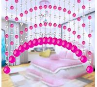 Crystal Chandelier Pendants, Beaded Door Curtain, Hanging Chain String Curtain, Suncatcher for Window, Party and Holiday Decorations