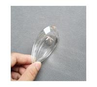 Crystal Chandelier Prism, Sun Catcher, 1PCS 76/89mm Clear Double Pear Shape Crystal Drop Pendant Prisms Chandelier Parts Home Decor(76mm)