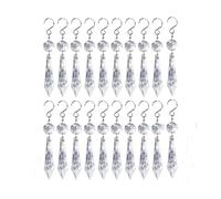 Crystal Chandelier Prism, Sun Catcher, 20pcs 38mm Crystal Icicle Prisms Chandelier Crystals Pendants Drops Lamp Parts(38mm icicle)